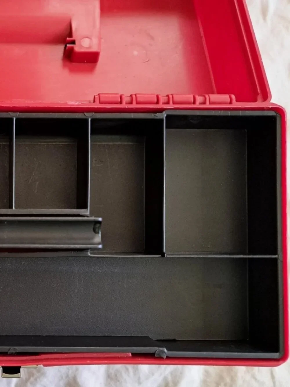 STACK-ON Plastic Toolbox with Removable Tray for Tools, Hobby or Craft Storage
